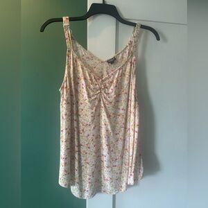 Torrid Floral Camisole in Cream and Pink